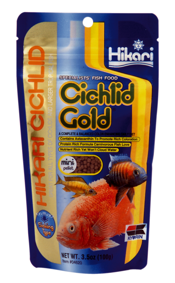 Hikari Cichlid Gold Mini 100 gram Zinkend